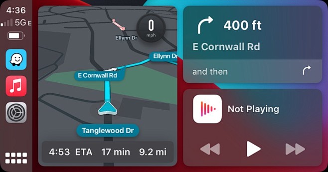 CarPlay : Waze s'aff...