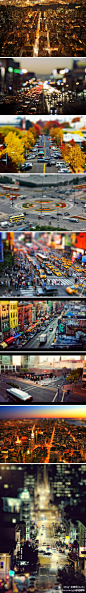[Amazing]【摄影】移轴镜头城市摄影作品，微缩的世界。[原文：http://t.cn/zjm9kHW #创意 精选：http://t.cn/zlsX296 ]