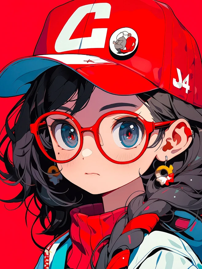 MJ|原色拼色Y2K女孩