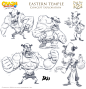 Crash 4: It's about time Eastern Temple theme. Concept exploration, Nicola Saviori : Here's some more work I did for Crash Bandicoot 4: it's about time! Let's fly to the east! Climbing a sacred temple guarded by fearsome stone enemies animated by powerful