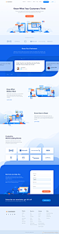 一款面向企业的客户数据分析工具的官网首页设计作品  Brand Analytics Website by Anggit Yuniar Pradito #网页设计# ​​​​