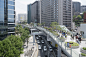 MVRDV 首尔空中花园，“首尔路” : 一个983米长的前高架桥改造而成的市中心花园走廊。