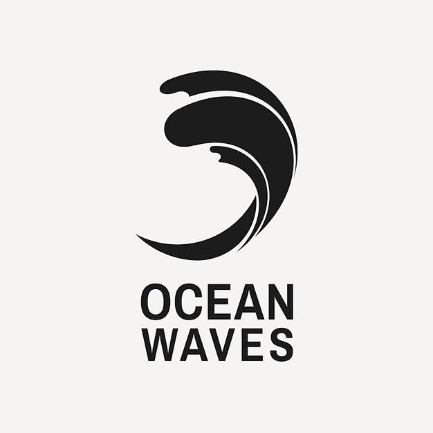 波浪海浪logo标志矢量图素材