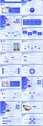 高端蓝色简约风企业科技金融产品发布会营销宣传策划方案PPT模板-淘宝网