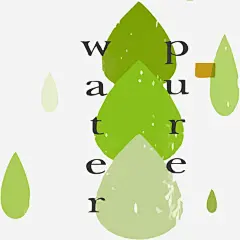 绿色雨滴免抠素材_新图网 https://ixintu.com 手绘 绿色 雨滴 雨滴PNG