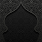 18款阿拉伯伊斯兰黑色立体装饰背景图案矢量EPS素材-DOOOOR.com (17)