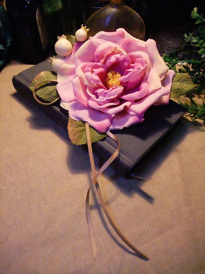 【丝蔻】花朵 浆果 麂皮绳 包饰