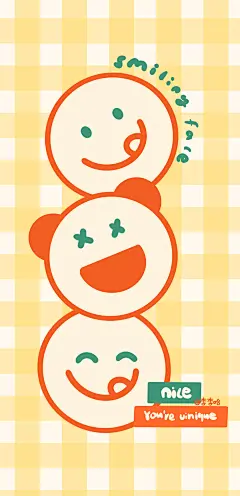 [微风]
“
黄色系格子控~

文字背景图
卡通 手机壁纸 橙色 格子 cr：李李哈-