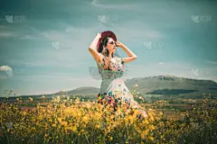 女性,在之间,时装模特,空的,风,手提箱,肖像,一个人,复古风格,女人