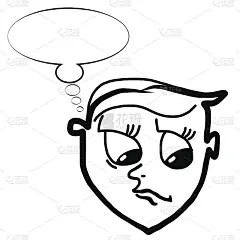 手绘一个有负面情绪的人的素描