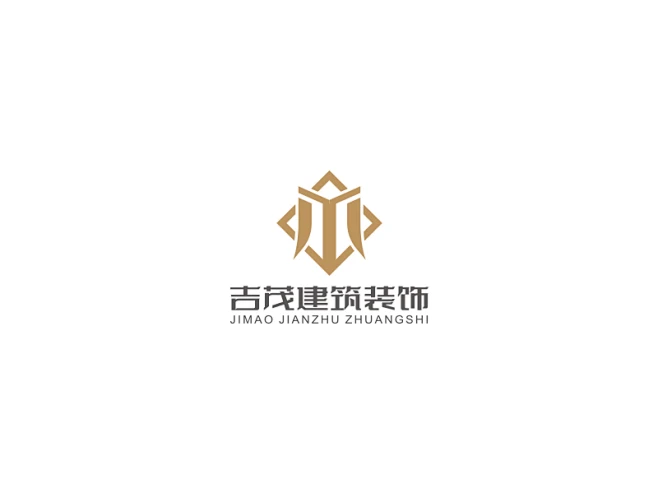 黄安悦的重庆吉茂建筑装饰工程有限公司LOGO设计-花瓣网