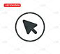 Pointer Cursor Icon Vector Illustration Design