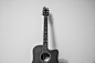 black-and-white-image-of-guitar