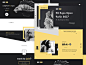 充满对比度和表现力的 黄+黑 网页设计 ~<br/>设计师：Robert Berki 