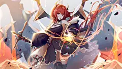 《明日方舟》史尔特尔 战斗 4K高清游戏壁纸 @ 800x450 - 4K高清壁纸