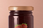 一个高质量的psd果酱罐包装演示样机 Jam Jar Psd Packaging Mockup :  