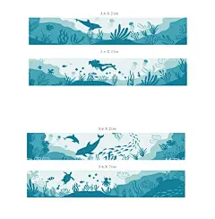 商场过道巨幅海洋插画车贴  - 源文件下载【酷图网】海报,广告展板,车贴,墙体美化,商场,海洋,插画,