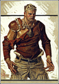 图片：Football Hero by J.C. Leyendecker | Artist: J.C. Leyendecker in ... : 在 Google 上搜索到的图片（来源：pinterest.com）