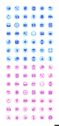 漂亮的 彩色 扁平化 图标 套装 下载 日常图标简约扁平图标icon