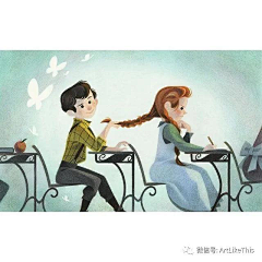 ~小生姓李~采集到彩铅插画