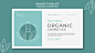 Banner organic cosmetics template Free Psd