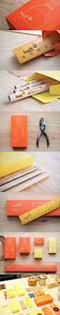 采用激光切割印刷技术Hello木工水工工具包装-老虎钳-木尺-铅笔