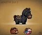 monsters creatures goblins horse boar Game Art design illustrations cartoon characters vector funny mobile