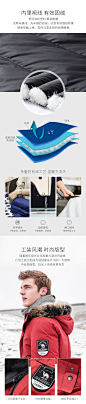 【双11预售】骆驼男装2018秋冬新款青年中长款可脱卸帽羽绒服男-tmall.com天猫