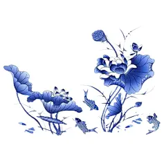 青花瓷‘荷花’
