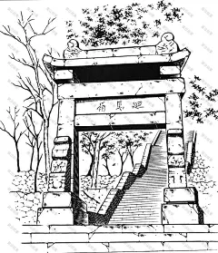 黑白线稿 漫画场景 古风 (4)