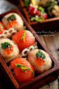 sushi / Temari Sushi Ball Bento Lunch (Smoked Salmon and Prosciutto)｜手毬弁当 #赏味期限 #