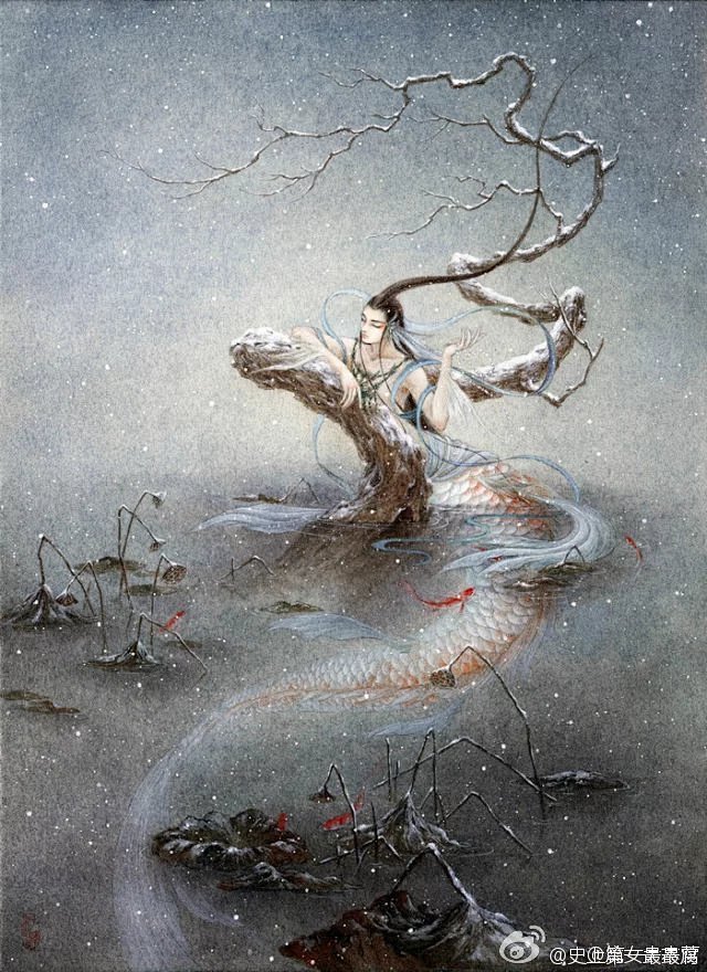【中国百鬼】子不语怪力乱神。画师杉泽。 ...