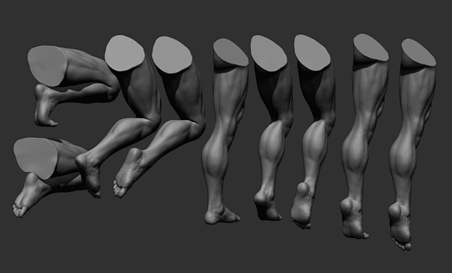 Male leg poses, Dani...