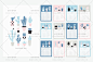 清新文艺花2018年月历台历朵企业商务方格手账日期AI矢量素材模板-淘宝网