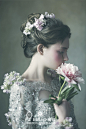 唯美油画风格整体新娘造型-来自Hello魔镜高级婚纱礼服设计定制客照案例 |婚礼时光