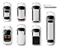 Free Vector | White cars top view realistic set isolated : Download this Free Vector about White cars top view realistic set isolated, and discover more than 45 Million Professional Graphic Resources on Freepik. #freepik #vector #carsafety #vehicle #reali