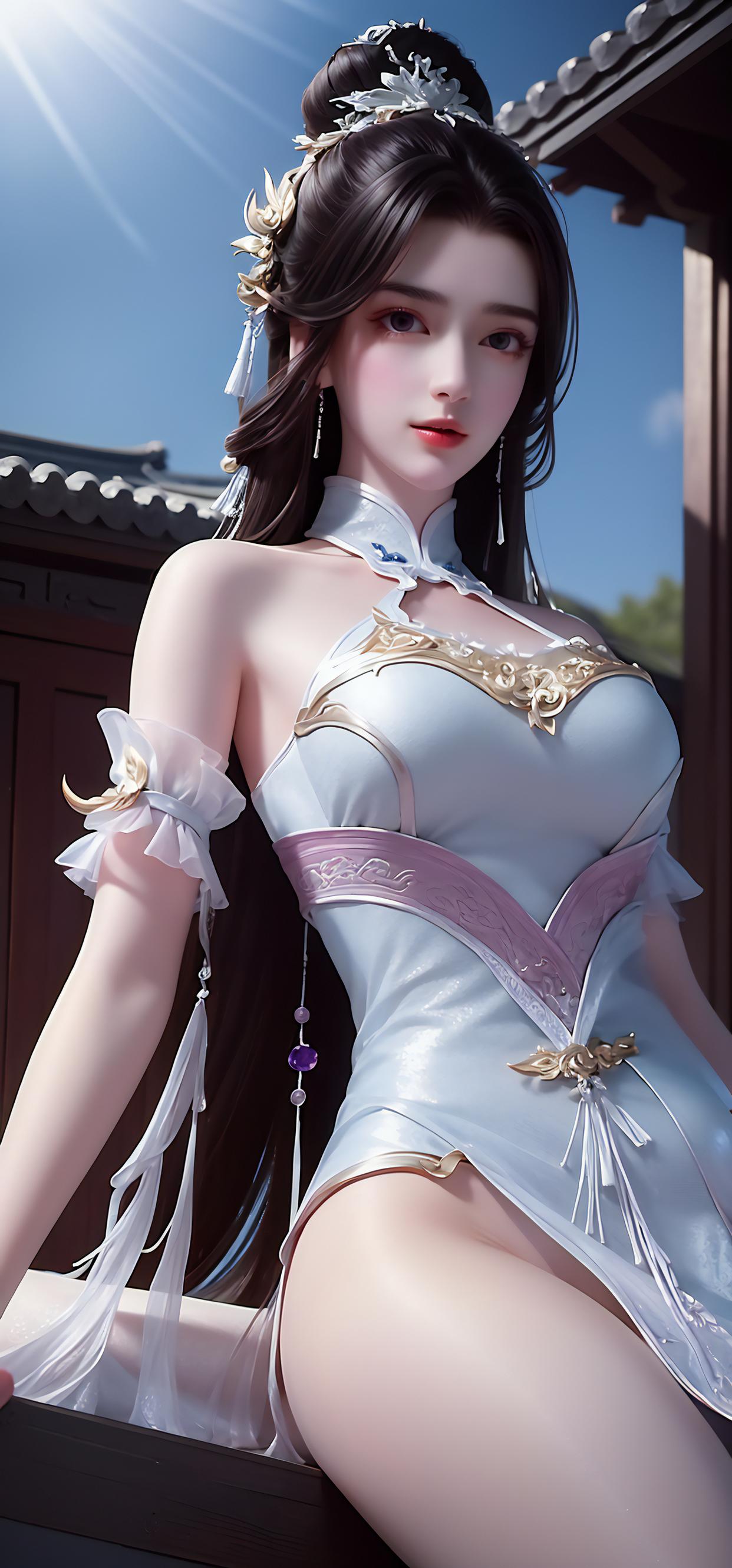 Ai绘画国漫女神月婵《七@画渣画画的动态