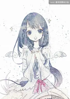 おせと 手绘 插画 水彩 头像 二次元 参考资料-淘宝网