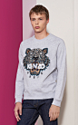 PALE GREY Tiger x Snake Sweatshirt for women KENZO