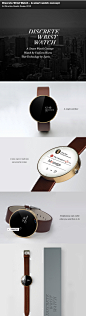 Discrete Wrist Watch - A smart watch concept on Behance