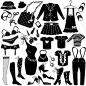 Women's Clothing Icon Set