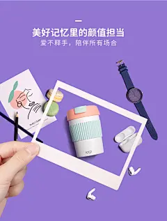 吻吻鱼马卡龙保温杯女高档咖啡便携随行学生少女心ins可爱网红款-tmall.com天猫