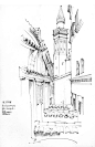 国外大师建筑手绘 素描 速写 绘画 (268)