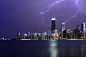 1X - View from North Beach, Chicago, August 2013. by jharris