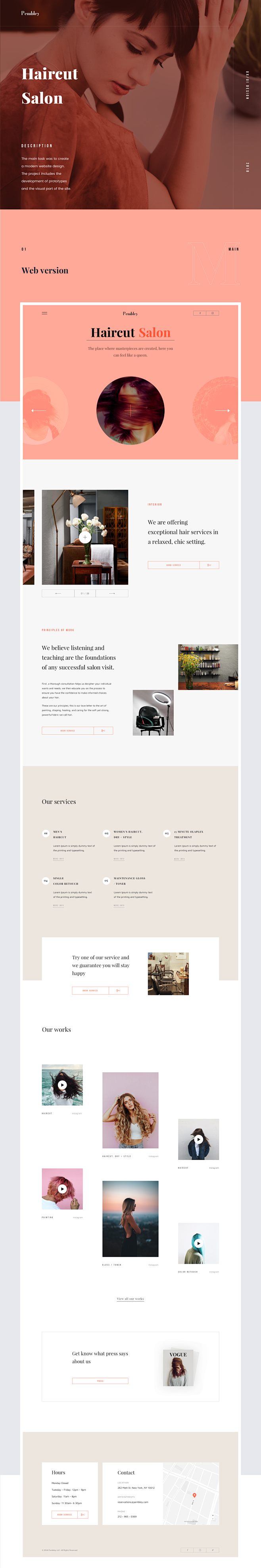 Web project for hair...