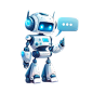 千库网_工具型机器人可爱卡通3D立体客服机器人_元素编号13615190
