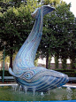 Fontaine de la Baleine-Bleue (Fountain of the Blue Whale), Jardin de l'îlot Saint-Éloi, Paris