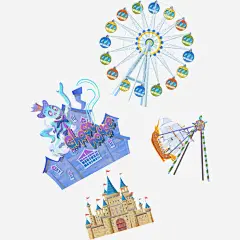 母婴儿童玩具_新图网 https://ixintu.com 玩具 卡通玩具 六一儿童节 儿童玩具 摩天轮