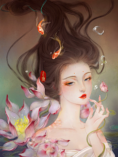 Kristine133采集到CR插画人物(二维|三维|古风|欧美|日漫)
