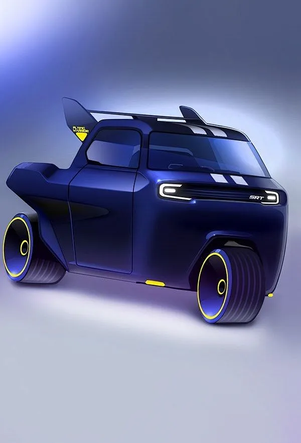 the concept car is designed to look like it's going through an animated ...